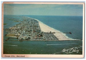 1983 Panoramic View Ocean City Salisbury Maryland MD Vintage Postcard