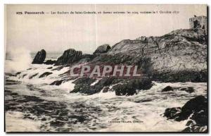 Old Postcard Les Rochers Penmarch Saint Guenole or were abducted the five vic...