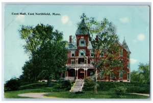 1914 Stairway to Entrance of East Hall East Northfield Massachusetts MA Postcard