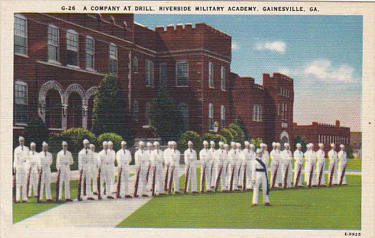 A Company At Drill Riverside Military Academy Gainesville Georgia