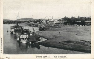 PC EGYPT, HAUTE EGYPTE, VUE D'ASSOUAN, Vintage Postcard (b39348)
