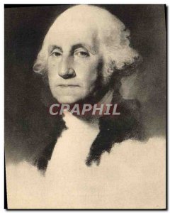 Old Postcard Portrait of George Washington by Gilbert Stuart