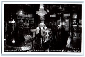 St. Augustine Florida FL Postcard Crystal Room Lightner Museum c1950s RPPC Photo