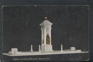 America Postcard - Soldiers and Sailors Monument, Syracuse, New York   T7528