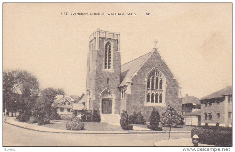 First Lutheran Church, WALTHAM, Massachusetts, 1900-1910s