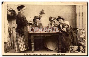 Old Postcard The Auvergne home Cabbage soup