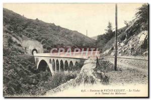 Old Postcard Surroundings of Vichy Cusset Viaduct and Tunnel Malavaux