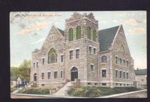 ROSEDALE KANSAS METHODIST CHURCH ANTIQUE VINTAGE POSTCARD RPO CANCEL