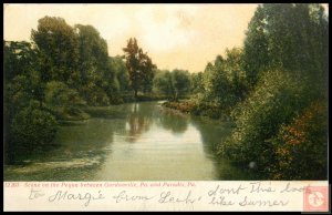 Scene on the Pequa Between Gordonville, Pa and Paradis, Pa