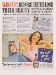 Teel Protect Teeth Dentist Cure Avoid Cavities Advertising Postcard