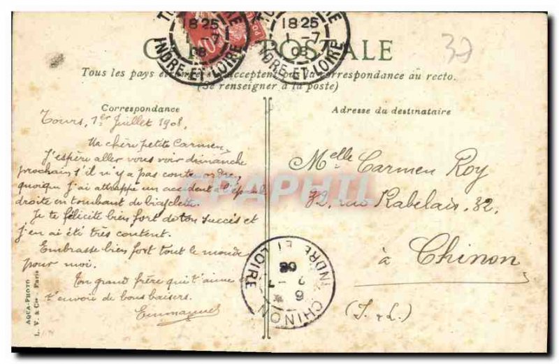 Postcard Old Tours Basilica St. Martin