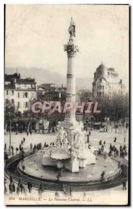 Old Postcard Marseille La Fontaine Cantini