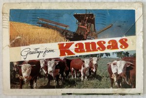 Kansas 12 Postcard Souvenir Folder