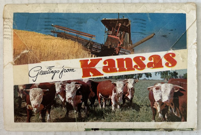 Kansas 12 Postcard Souvenir Folder
