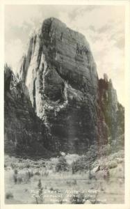 Great White Throne Zion Frasher 1930s RPPC Photo Postcard Utah RPPC 11351