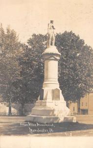 Manchester Vermont Ethan Allen Monument Real Photo Antique Postcard K71129