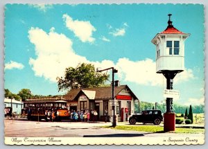 Railroad Locomotive Train Postcard - Magee Transportation Museum - Pennsylvania