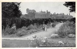 DEAL KENT UK WALMER CASTLE AND GARDENS PHOTO POSTCARD c1961