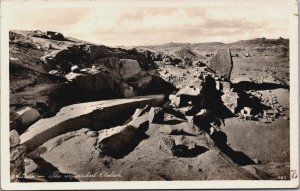 Egypt Aswan The Unfinished Obelisk Vintage RPPC C084