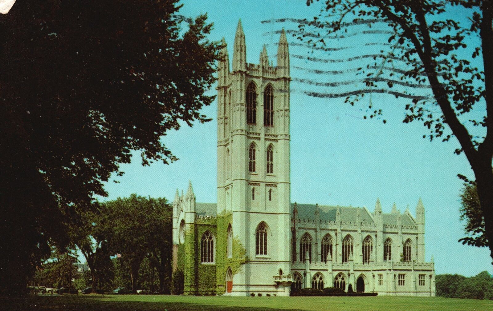 Vintage Postcard Chapel Trinity Oldest Liberal Arts College Hartford ...