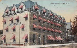 DOVER NJ HOTEL DOVER POSTCARD 1910s
