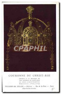 Postcard Old Crown of Christ the King has offered the national vow Basilica o...