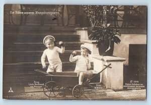 Germany Postcard Prince Wilhelm Prince Louis Ferdinand Royalty c1910 RPPC Photo