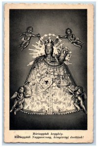 1938 Our Lady Maria Yudi Hungary Religious Posted Vintage Postcard 