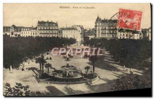 Old Postcard Beziers Square Citadel