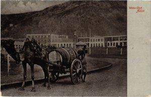 PC ADEN WATER-CART REAL PHOTO YEMEN (a31424)