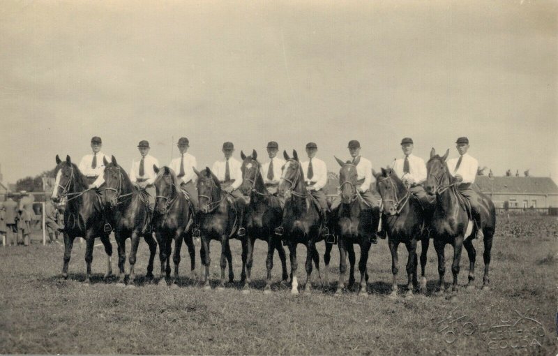 Horsesports Real Photo Group Of Riders 1927 Holland 04.00