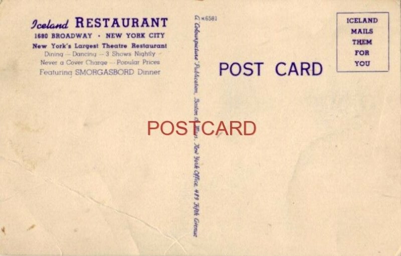 ICELAND RESTAURANT on Broadway  NEW YORK CITY's Largest Theatre Restaurant