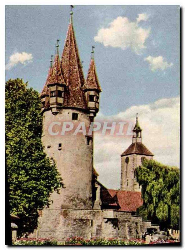 Modern Postcard Landau im Bodensee und Peterskirche Diebsturn