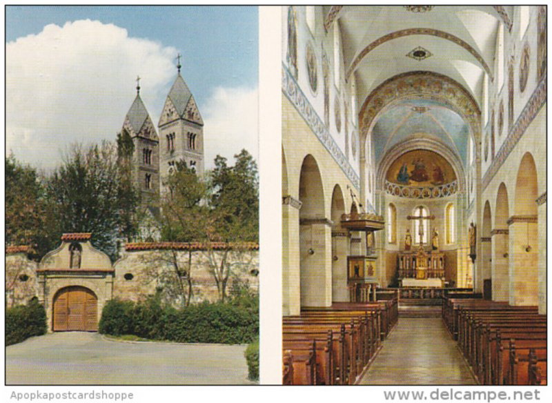 Germany Straubing an der Donau St Peter Romantische Kirche und Friedhofsanlage