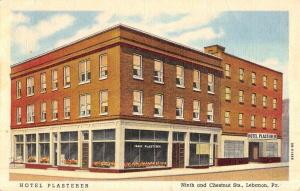 Lebanon Pennsylvania Hotel Plasterer Street View Antique Postcard K52112