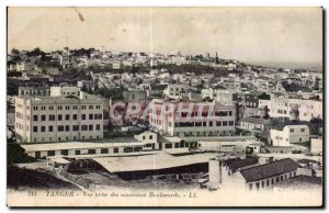 Old Postcard Tangier Morocco View taken new Boulevards