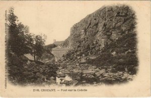 CPA CROZANT Pont sur la Sedelle (1144306)