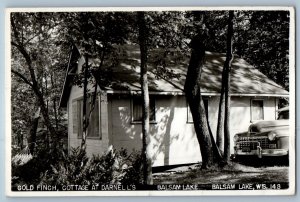 Gold Finch Cottage At Darnell's Balsam Lake Balsam Lake WI RPPC Photo Postcard