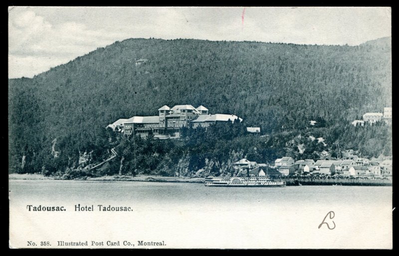 dc1776 - TADOUSAC Quebec Postcard 1910s Hotel Panoramic View