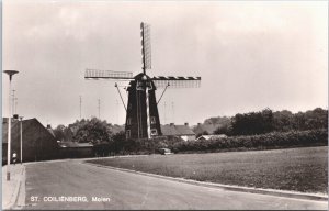 Netherlands Sint Odilienberg Molen Windmill Vintage RPPC 09.21