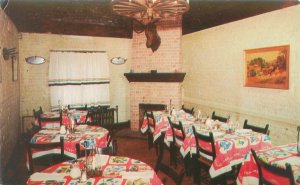 Washington DC Tally Ho Restaurant,  Loft Room Chrome Postcard Unused