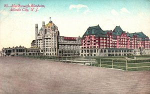 Vintage Postcard 1910's Marlborough-Blenheim Building Atlantic City New Jersey