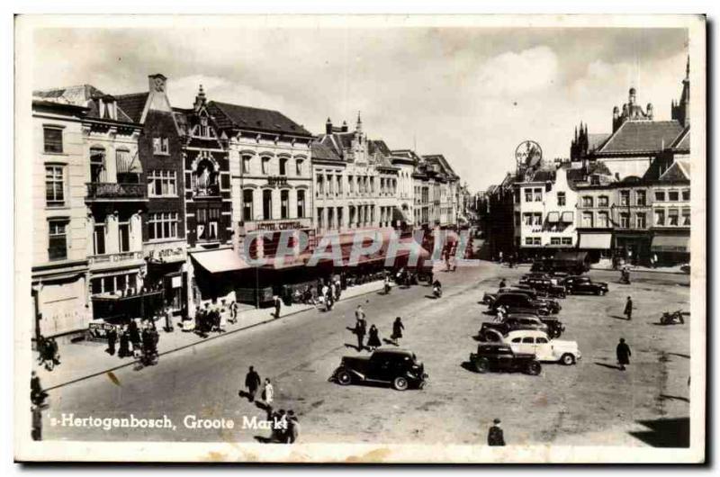 Hertogenbosch-Netherlands-Holland- Groote Markt Post Card Old