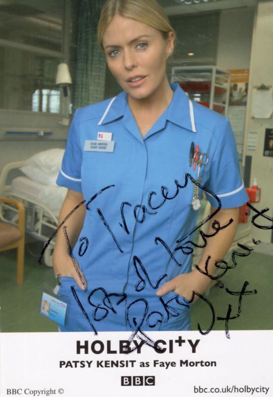 Patsy Kensit as Faye Morgan BBC Holby City Hand Signed Cast Card