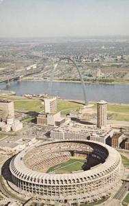 The Arch and Civic Center Football Stadium - St Louis MO, Missouri