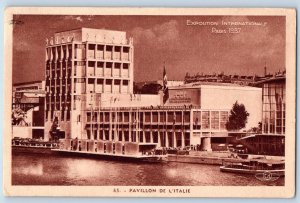 Italy Postcard Pavilion De L'Italie Exposition International c1930's Posted