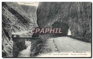 Old Postcard Route Du Lautaret Tunnel and Bridge Segur