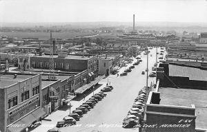 McCook NE Birdseye View Street Storefronts From The Keystone Real Photo Postcard