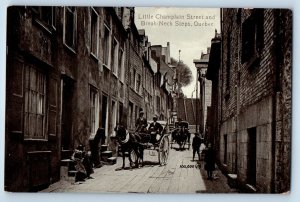 Break-Neck Steps Quebec City Canada Postcard Little Champlain Street c1910