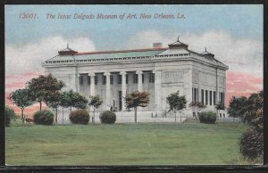 The Isaac Delgado Museum of Art, New Orleans, Louisiana, Early Postcard, Unused